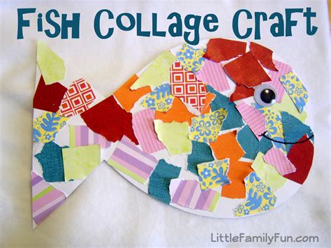 Little Family Fun: Fish Collage.